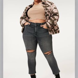 Good American Always Fits Straight Leg Jean 6-12 black 240